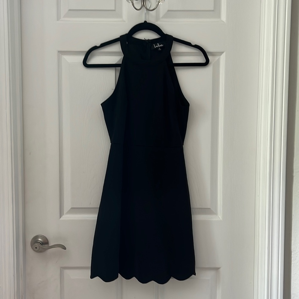 Lulu’s scalloped skater dress